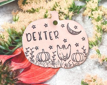 Pumpkin Dog Tag, Fall Dog Tags, Autumn Dog Tags, Halloween Dog Tags, Dog Tags, Dog ID Tags, Pet Tags, Fall time, Metal Dog Tags, Dog Gifts