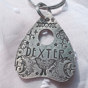 Planchette Dog Tag, Halloween, Halloween Dog Tag, Spooky, Gothic, Hand stamped, Dog Tags, Pet ID, Dog Tags for Dogs, Large Dog Tag, Pet Gift