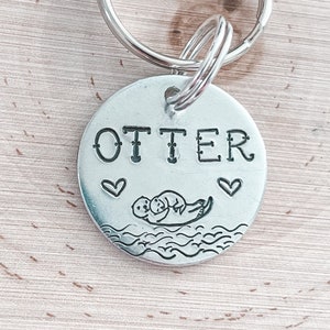 Otters, Dog Tags, Pet ID Tag, Custom Dog Tag, Personalized Dog Tag, Dog Tag for Dogs, Dog ID Tags, Dog Gifts, For Dogs, Cat Tags, Baby otter