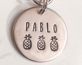 pineapple dog tag