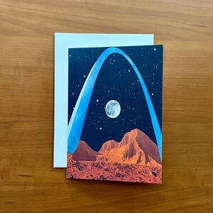 San Marte - Impresión de collage surrealista de inspiración vintage - Tarjeta de felicitación