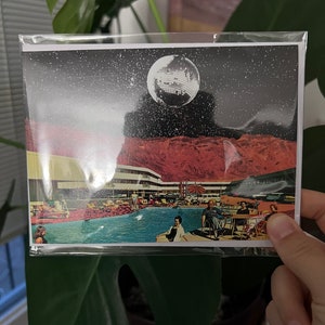 Disco Inferno / Tarjeta de felicitación en blanco para imprimir con sobre incluido / Arte, Cumpleaños, Navidad, Diseños, Vacaciones, Niños, Tarjeta divertida