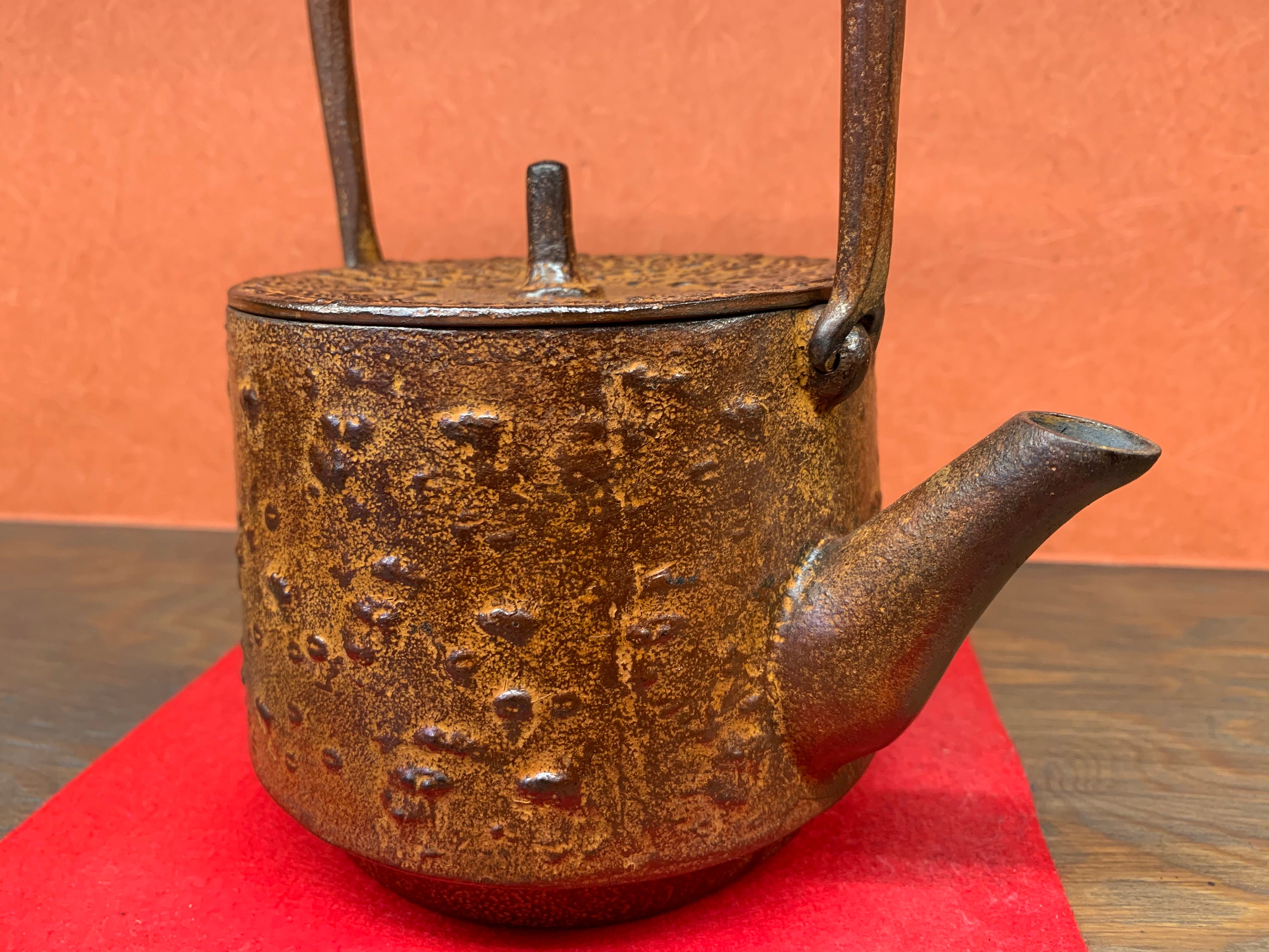 Japanese iron kettle Nanbu TekkiRikyu style SAKURA0.9L / Etsy