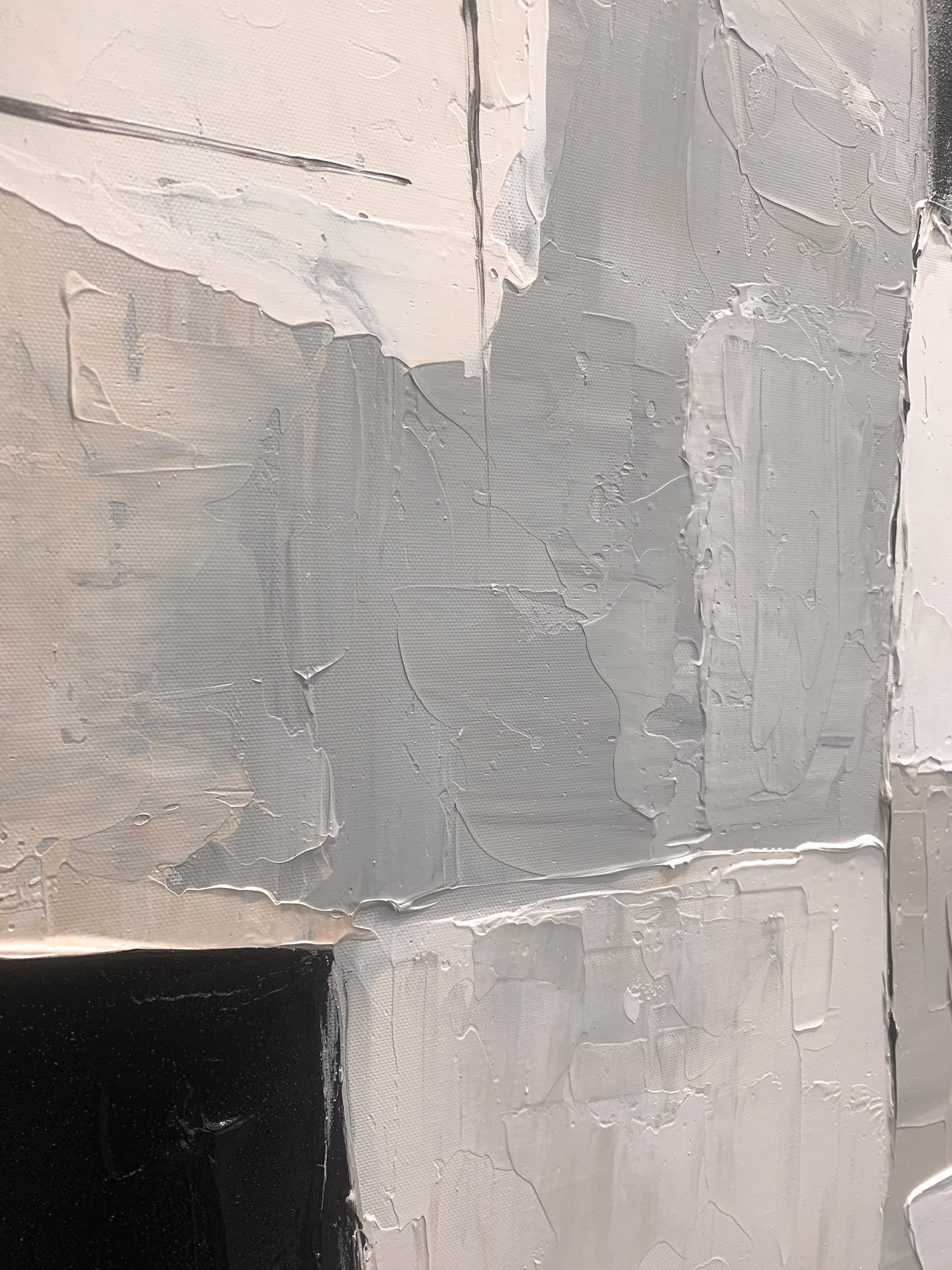 Black Beige Abstract Painting: Large Minimalist Textured Canvas Art - Etsy