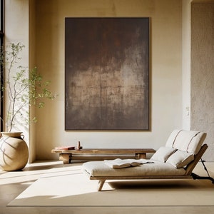 Brown Abstract Wall Art, Wabi-sabi Wall Art, Brown Textured Painting, Original Modern Painting, Neutral Textured Wall Art,Home Decor