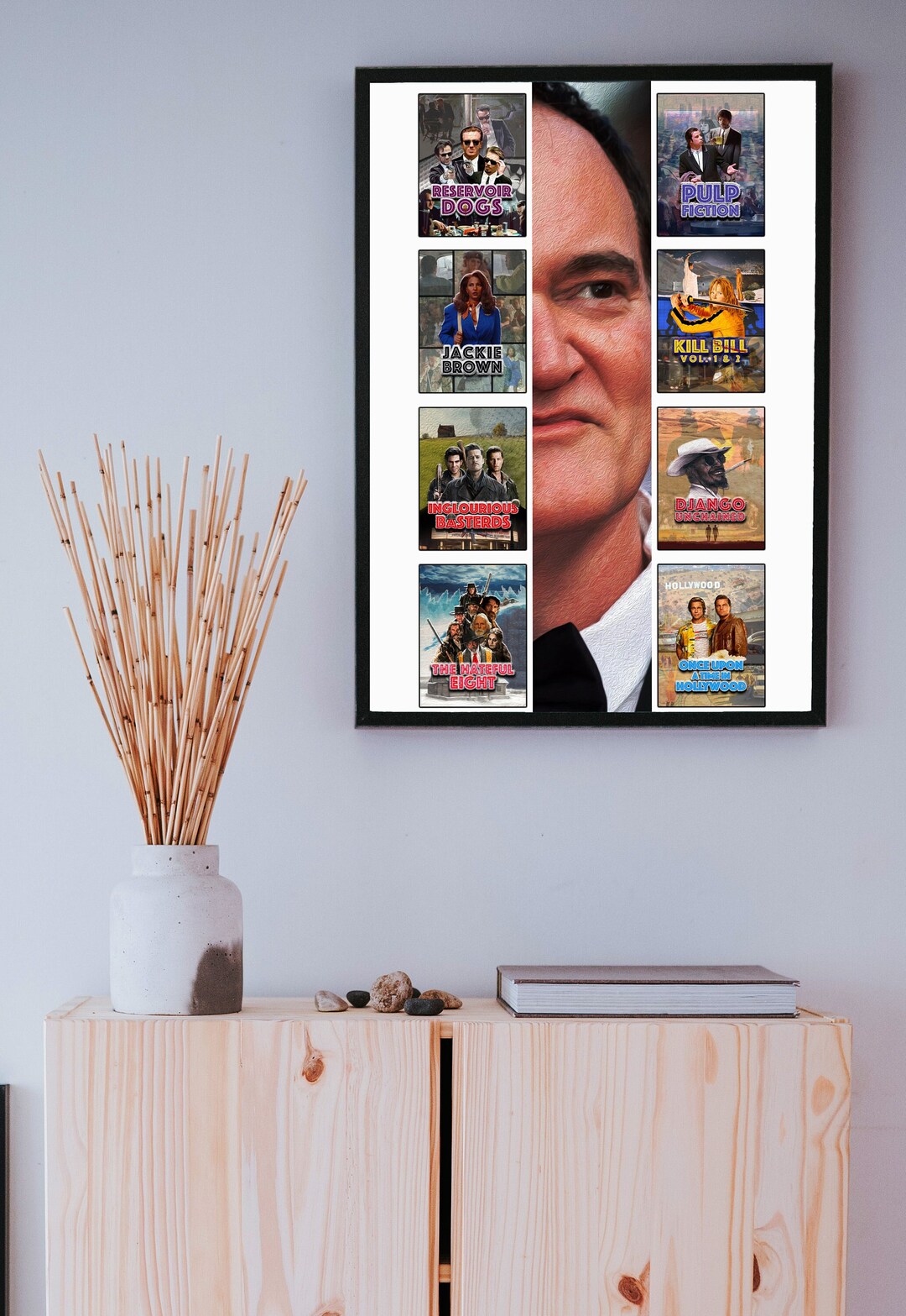 Quentin Inventino Quentin Tarantino - Film Collection - Poster Series - White ...