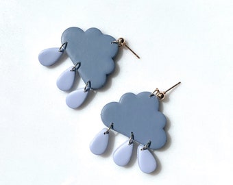 Storm Cloud Earrings | Etsy Storm Cloud Earrings | Etsy