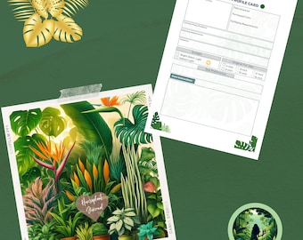 Houseplant Care Journal: Plant Profile & Tracker (Digital Download)