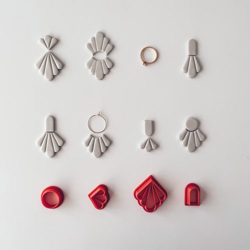 Polymer Clay Earrings Cutters Set Wedding Celebration Etsy