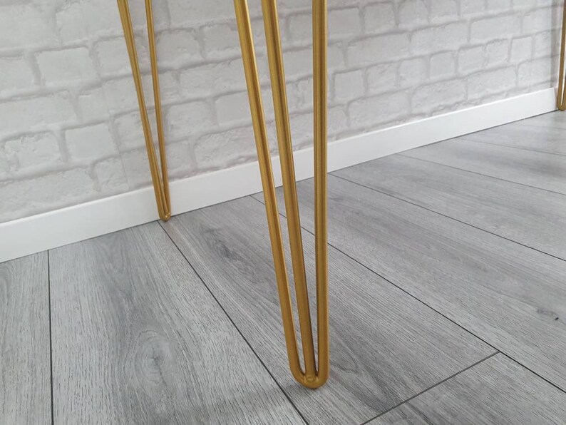 3 prong gold hairpin legs set of 2 Etsy