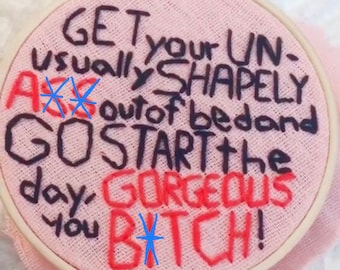 Go Start The Day Embroidery