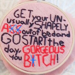 Go Start The Day Embroidery