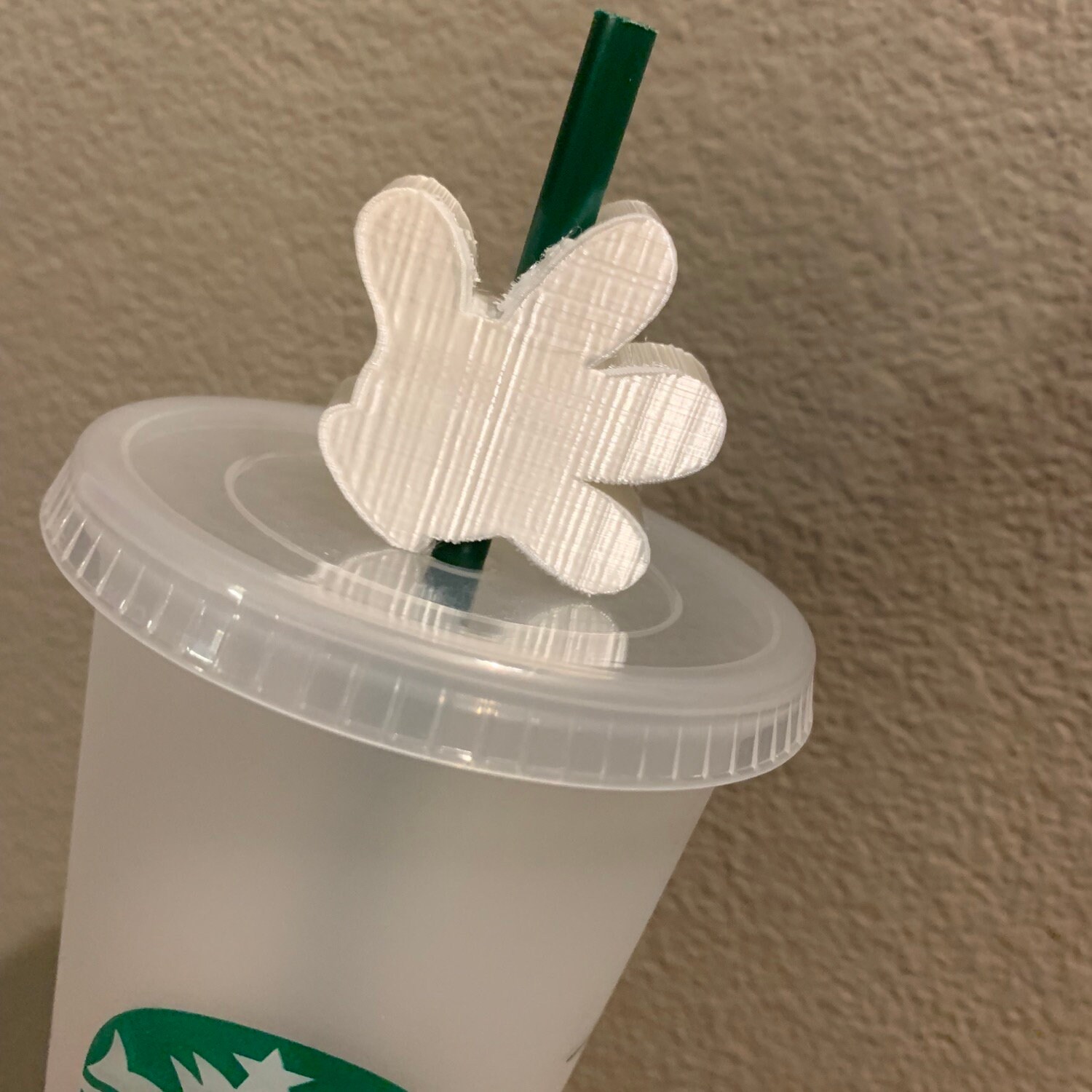 Bling option available Mickey Glove Straw Topper Bling option available Mickey Glove Straw Topper