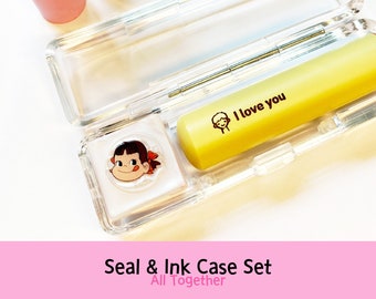 CUSTOM NAME STAMP | Korean Name Stamp | Hanko Stamp | Custom Name Seal | Custom Made Seal Set | Personalized Korean Dojang | Japanese Wood