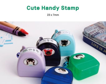 niedlicher selbstfärbender Namensstempel, personalisierter Namensstempel, Namensstempel für Kinder, Stempel mit Namen, Lehrerstempel, Geschenk für Kinder, personalisierter Namensstempel