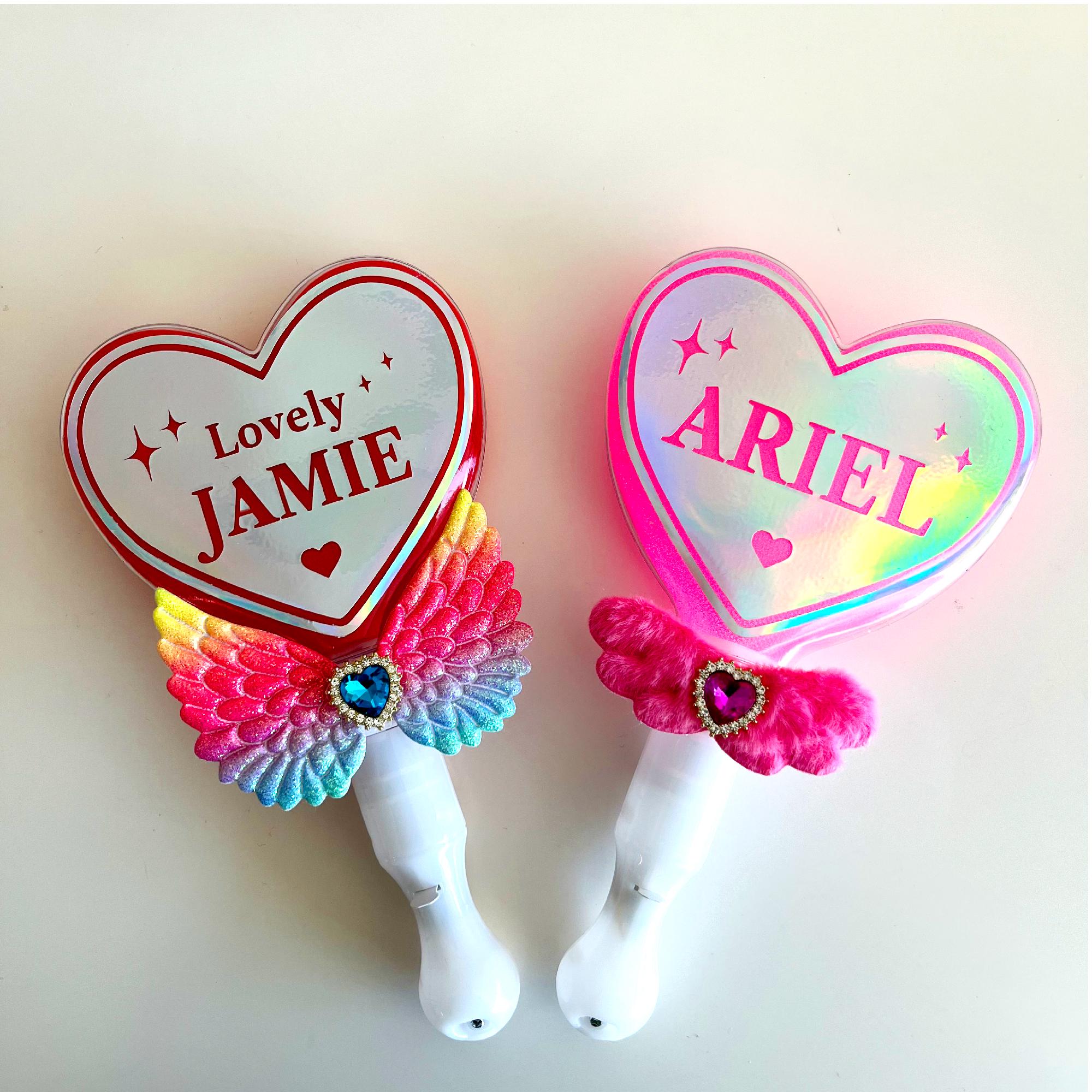 Heart KPOP LIGHT Stick | Personalized LED Sticks | Wedding