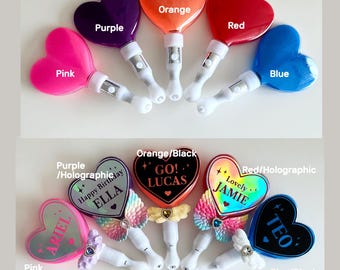 Heart KPOP LIGHT Stick | Personalized LED Sticks | Wedding