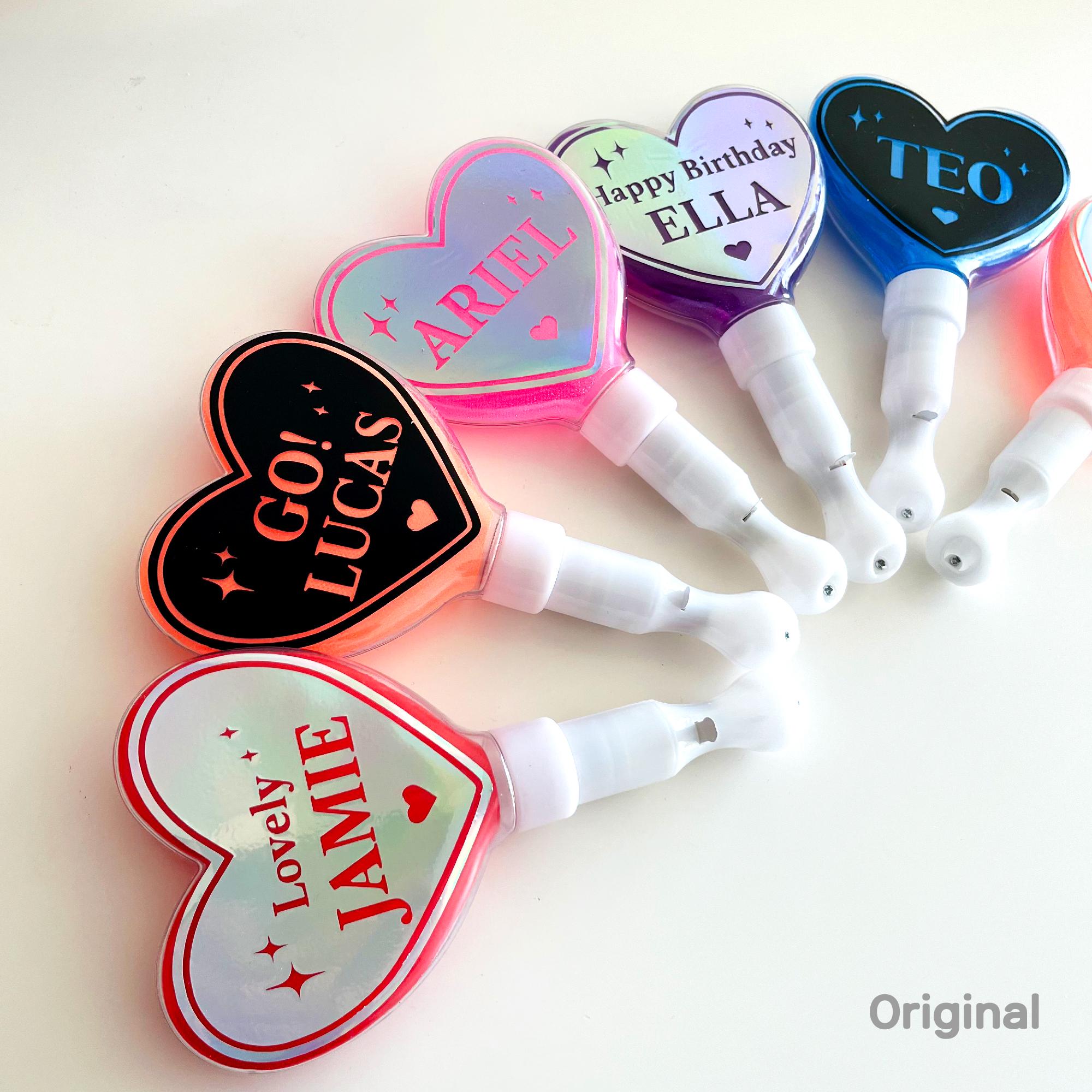 Heart KPOP LIGHT Stick | Personalized LED Sticks | Wedding