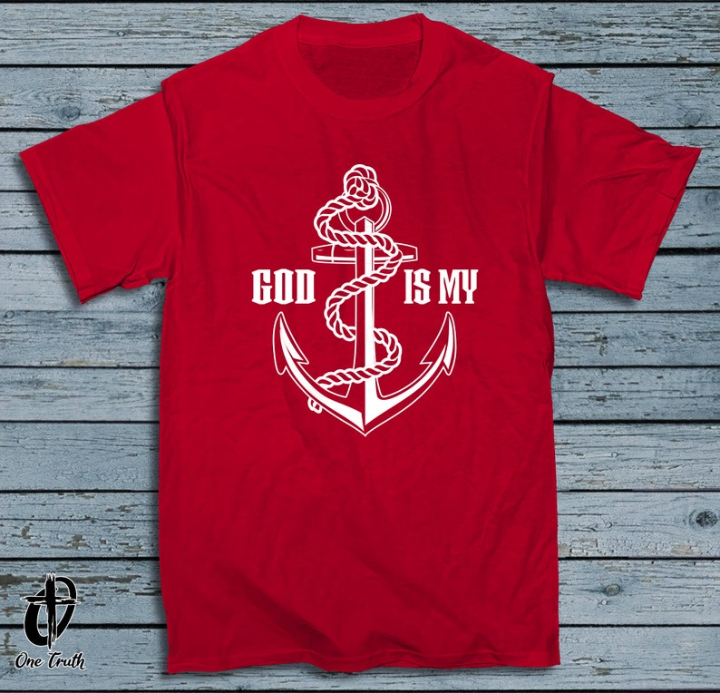 God Is My Anchor Men/'s T-Shirt