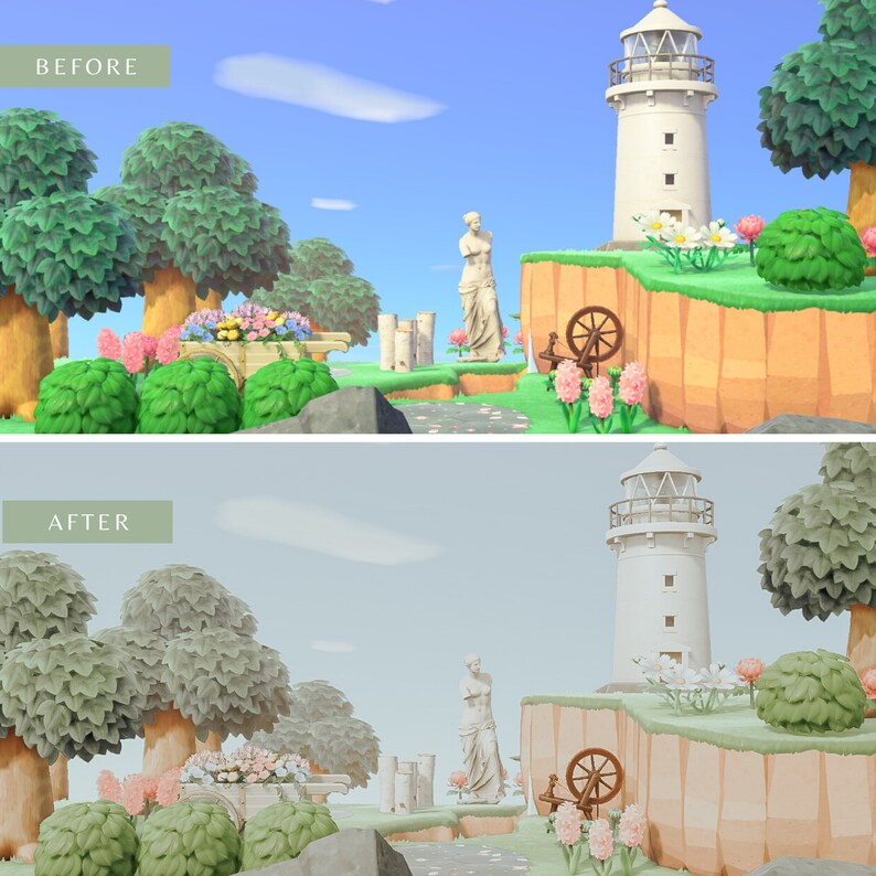 Green Mum Preset Animal Crossing ACNH Preset for Lightroom Etsy