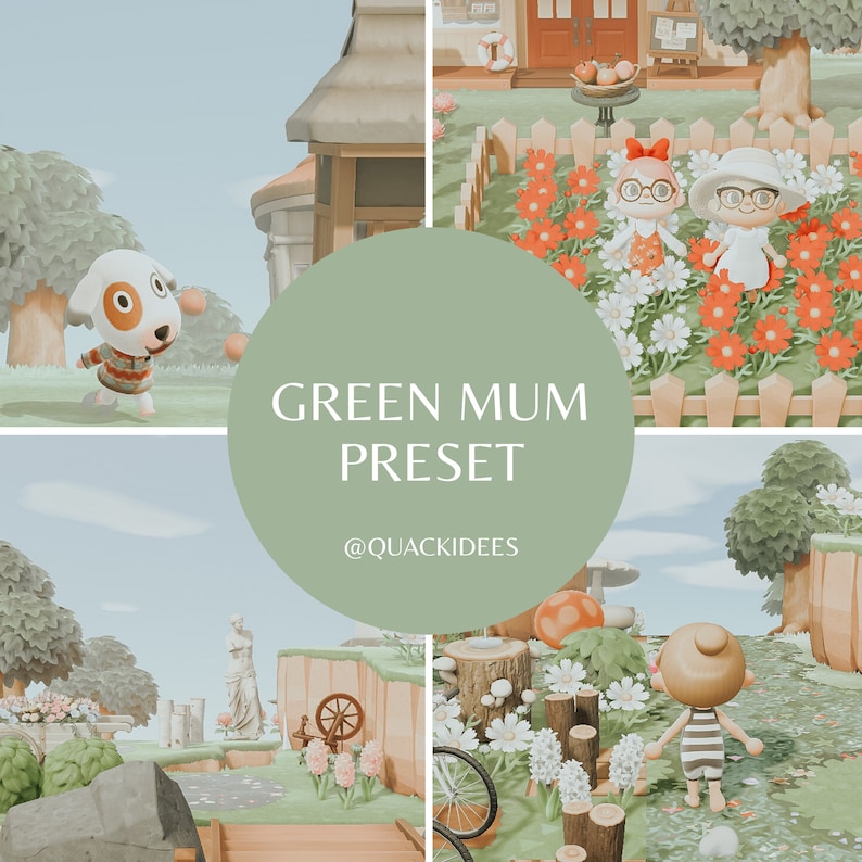 Green Mum Preset Animal Crossing ACNH Preset for Lightroom Etsy