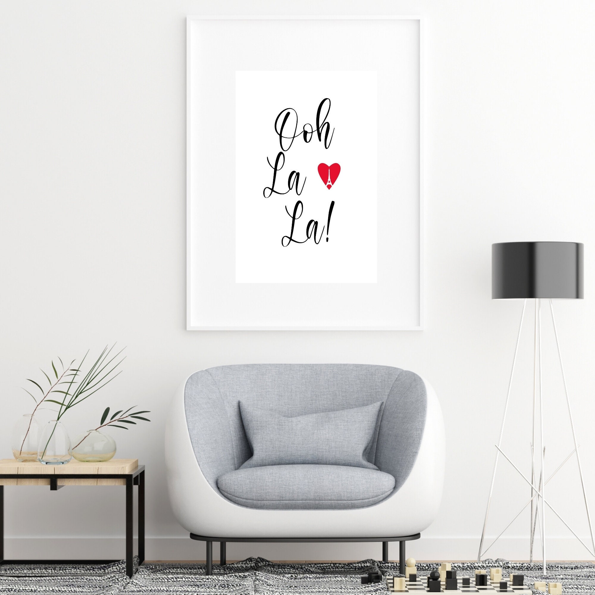 Oh La La Print Ooh La La Poster Printable Wall Art French - Etsy