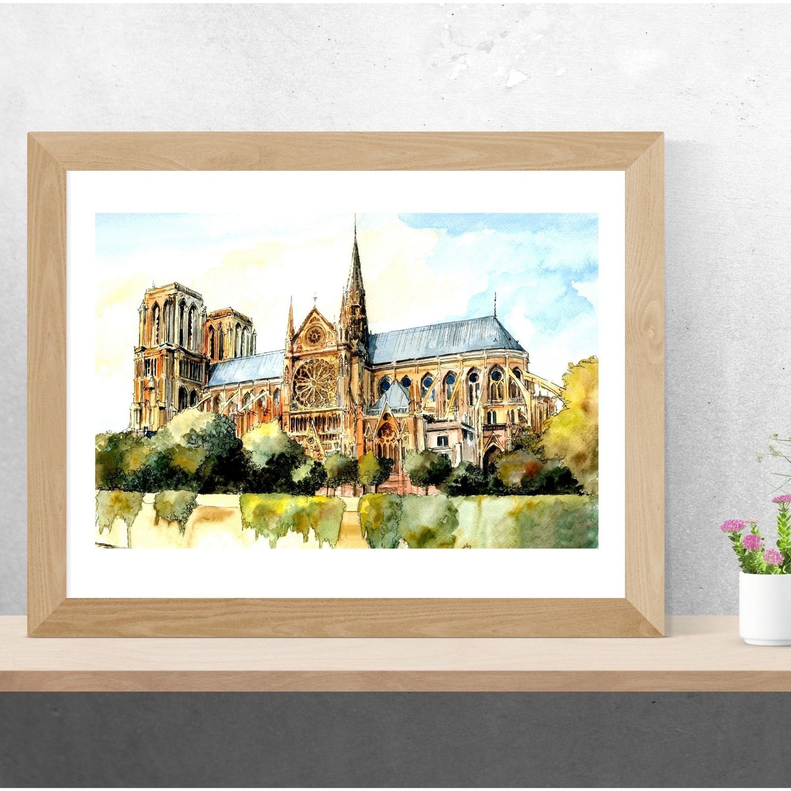 Notre Dame Paris Print Notre Dame Printable Notre Dame - Etsy