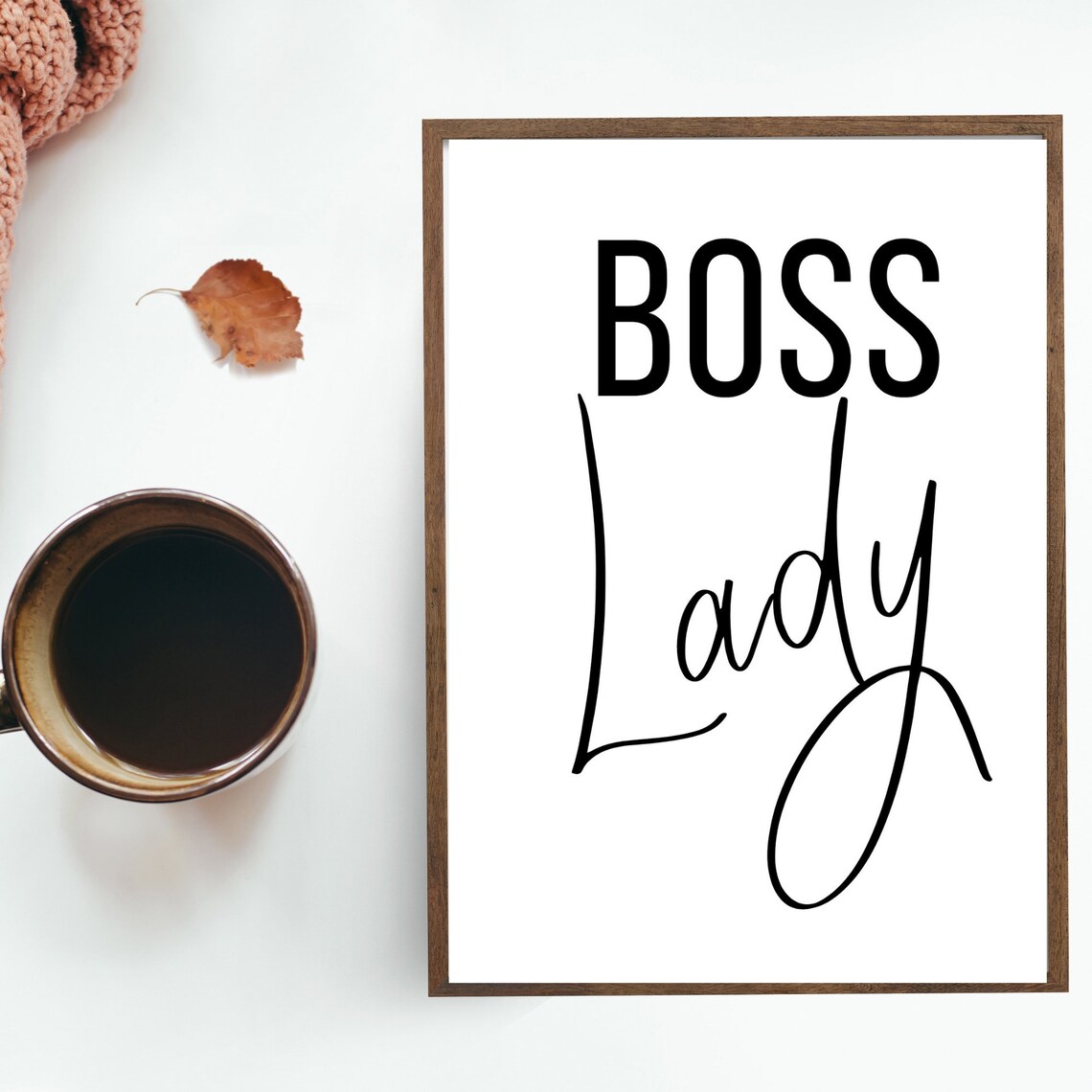 Boss Lady Printable Boss Lady Wall Art Boss Lady Wall Decor - Etsy