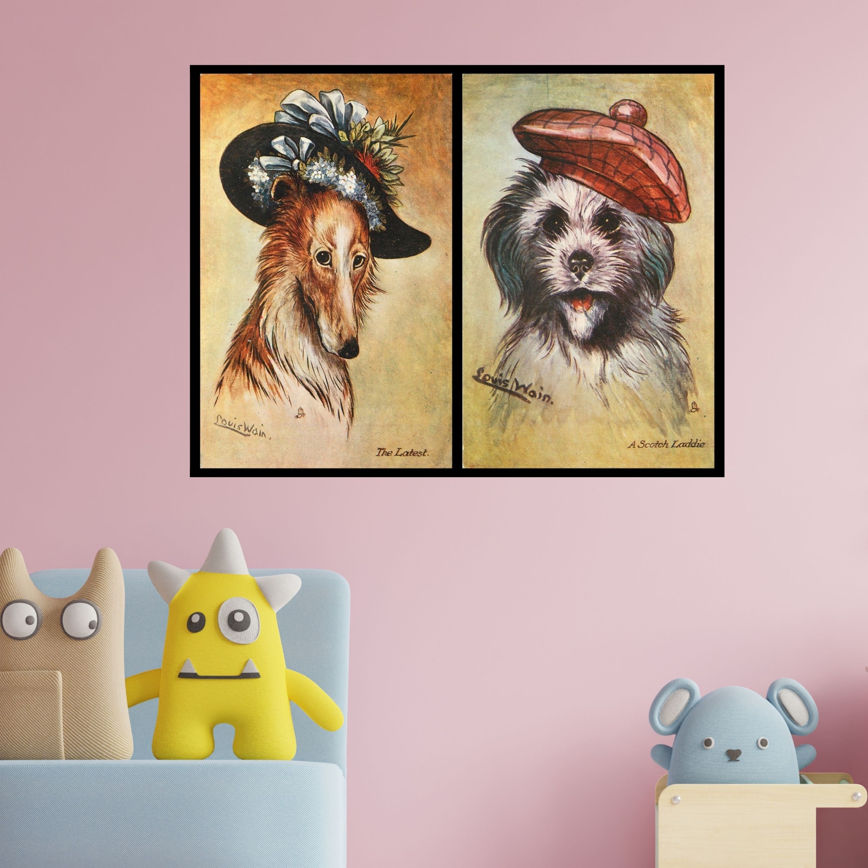 hot sale 2 inch dogs print