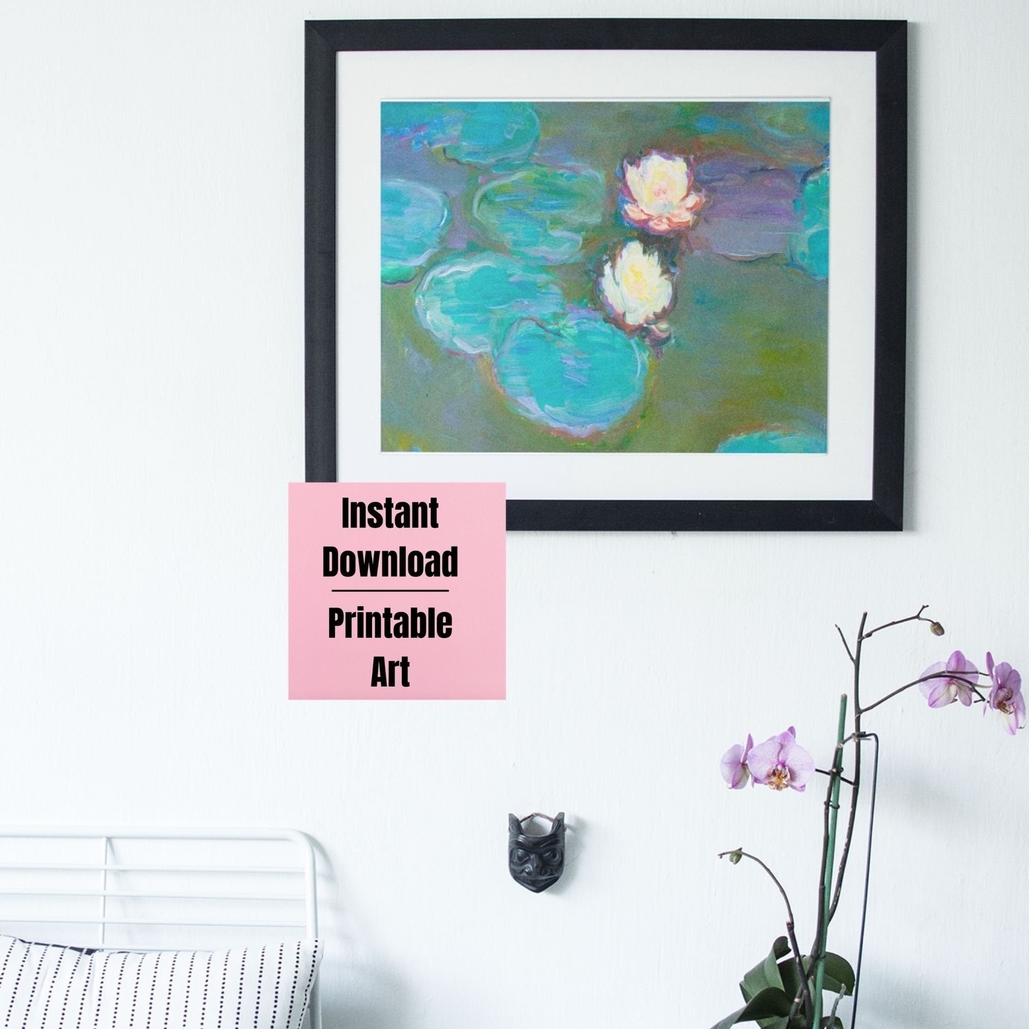Water Lilies Printable Monet Water Lilies Monet Downloadable Print