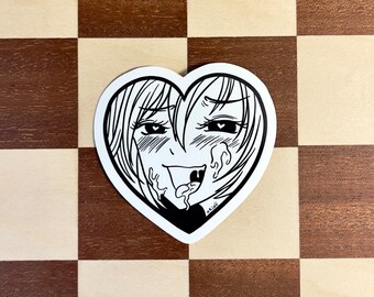 Ahegao Sticker - Etsy