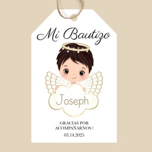 Mi Bautizo Thank You Tags, Printed Mi Bautizo Etiquetas, Imprimidas 2 X ...