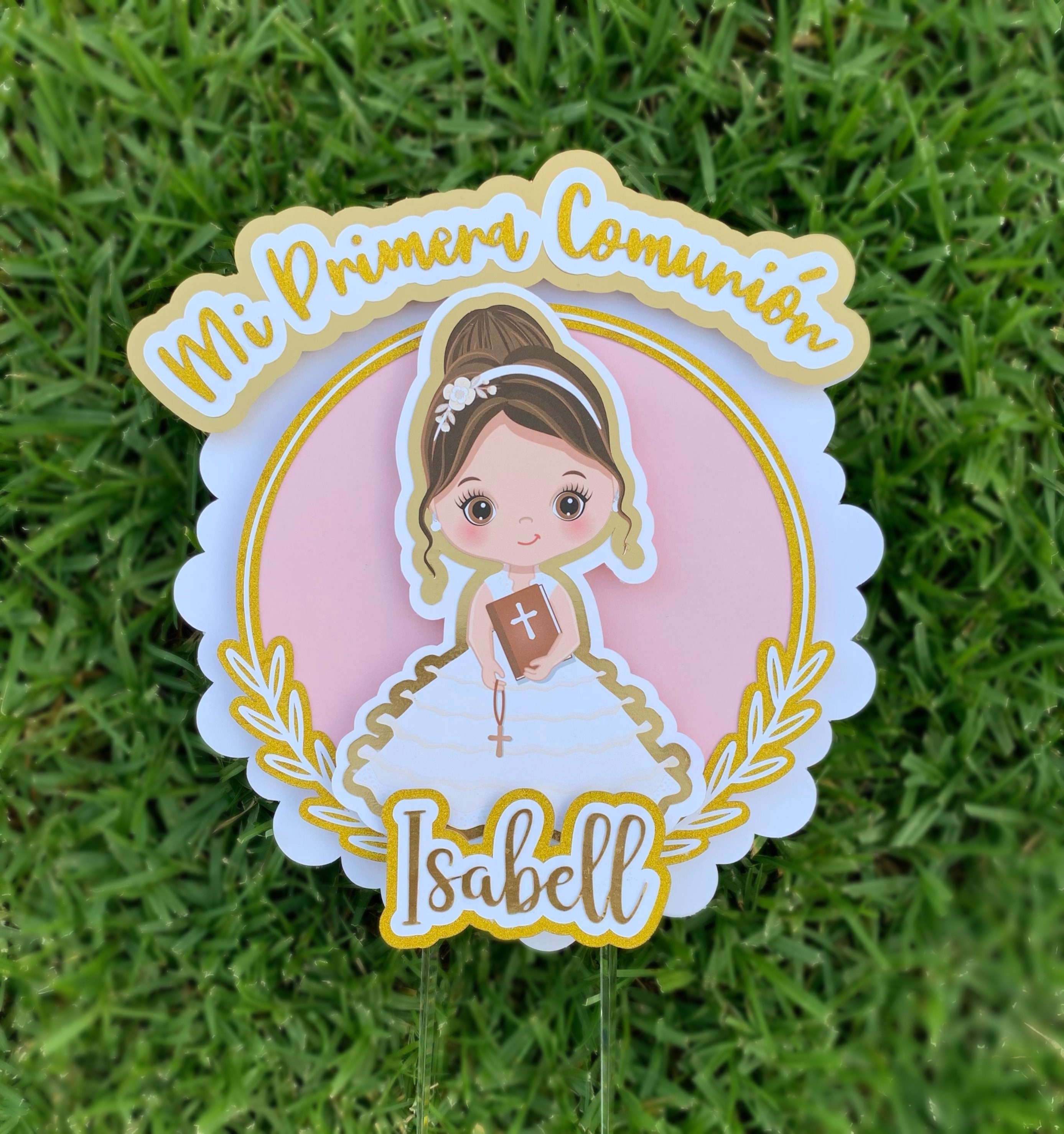 Mi Primera Comunión 3D Cake Topper/ Adorno para pastel/ Etsy España