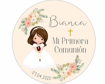 PRINTED| Mi Primera Comunion Sticker , First Communion