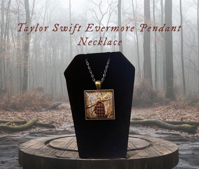Taylor Swift Evermore Pendant Necklace Handmade Jewelry Etsy
