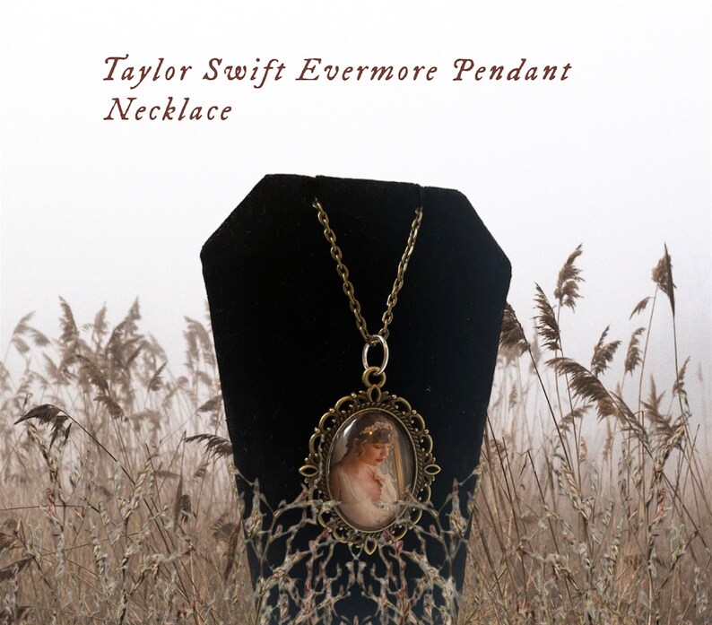 Taylor Swift Evermore Pendant Necklace Handmade Jewelry Etsy