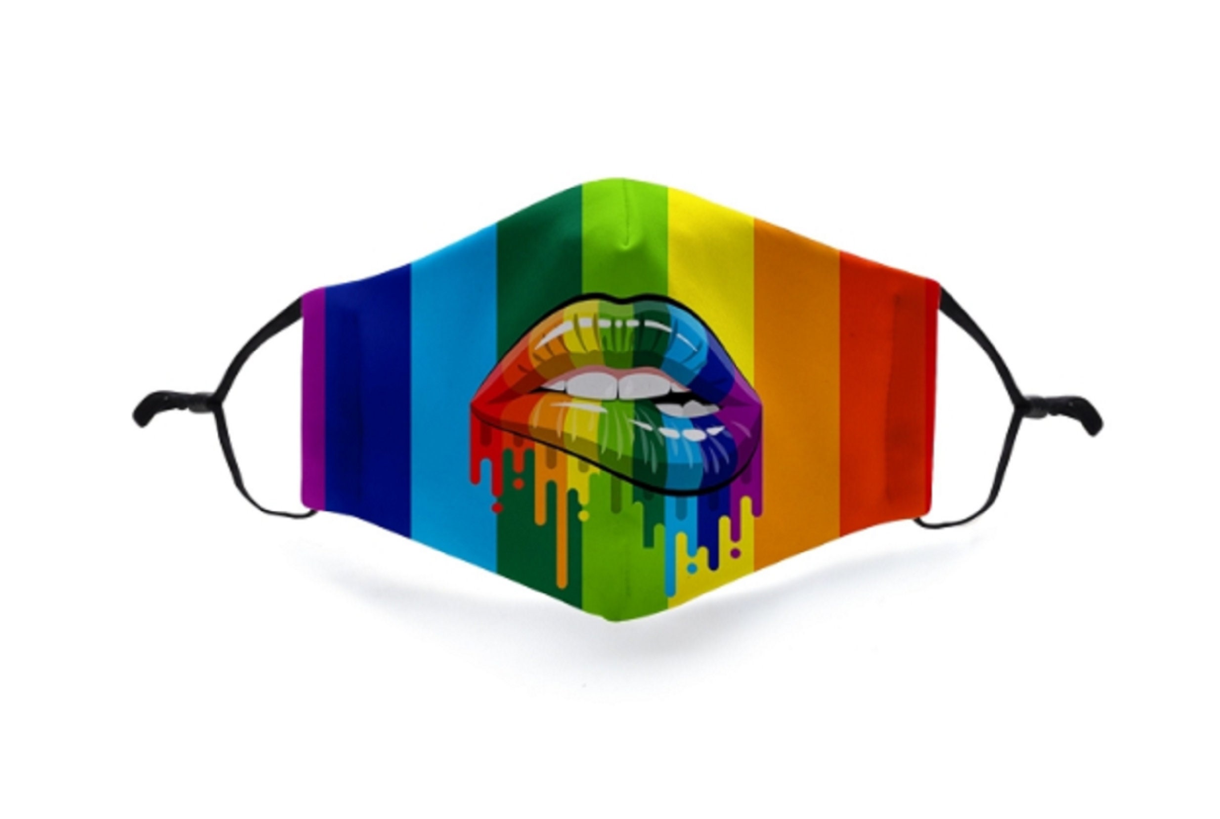 Custom Pride Flag Face Mask Custom Mask Pride Lips Mask Etsy Canada