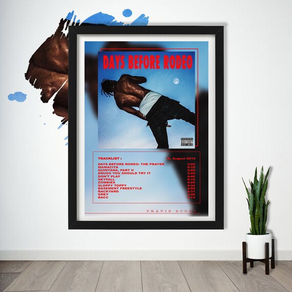 Travis Scott Days Before Rodeo Album Tracklist Etsy