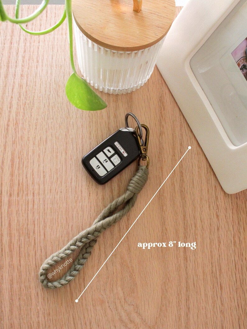 Macrame Wristlet Key chain whyKnotte image 4