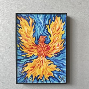5x7 Phoenix Rising framed print