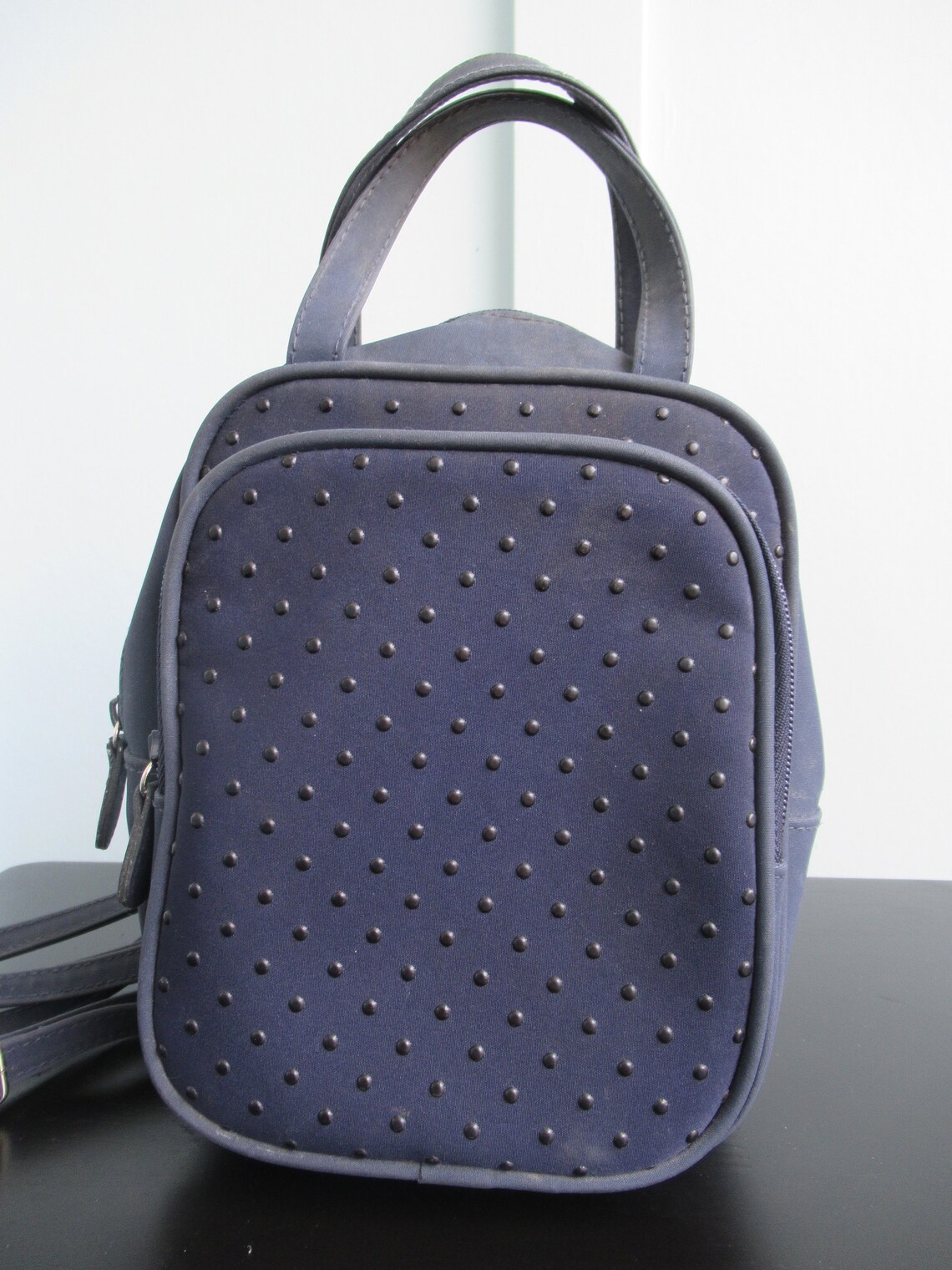 Y2K Mini Backpack Purse // Blue Vintage Backpack // 90's Etsy