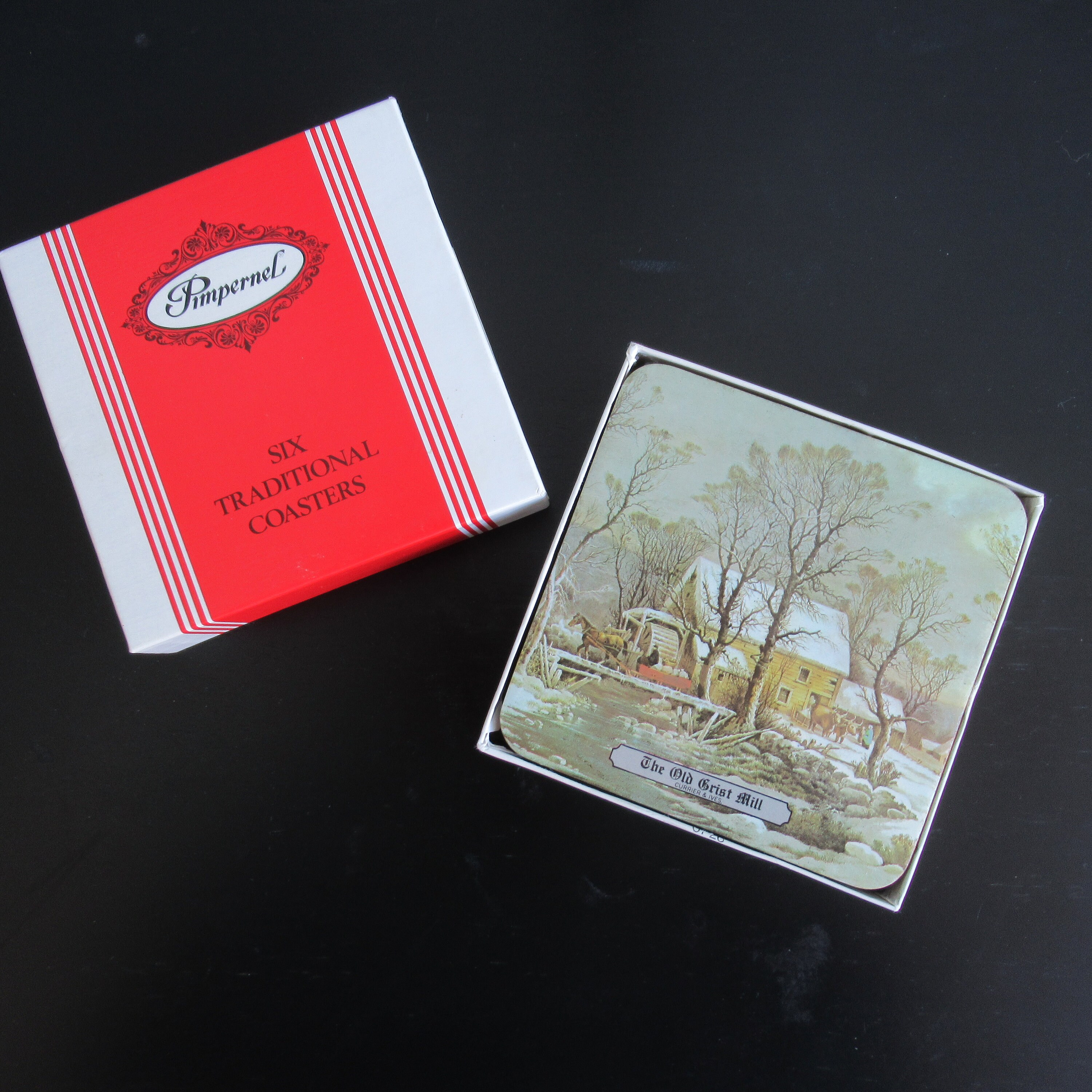 Vintage Coasters // Pimpernel Coasters // Set of 6 // English Etsy
