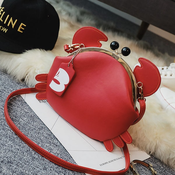 Crab Shoulder Bags,Shoulder Bags for girl,Crab Shape Crossbody bag