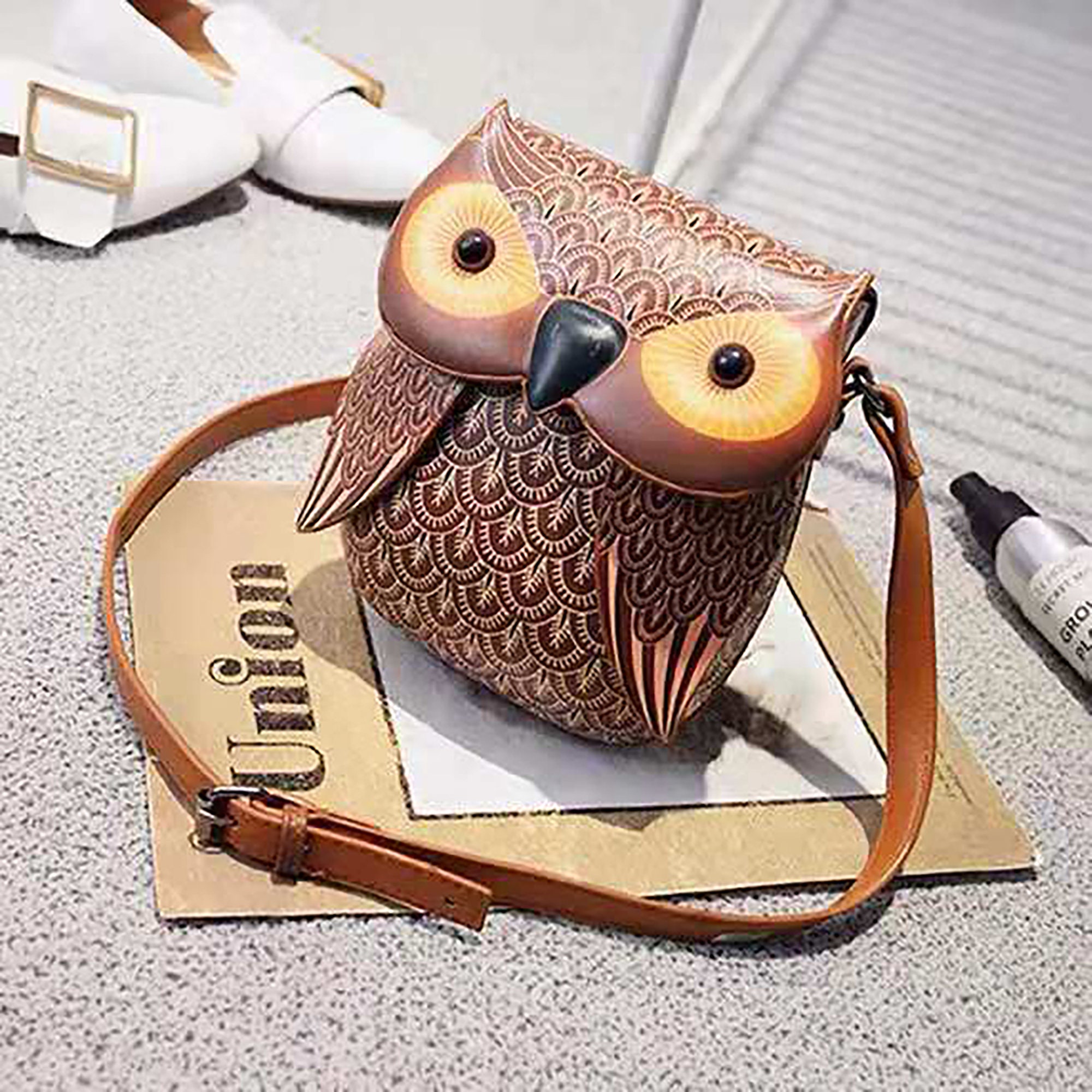 LOUIS VUITTON Nano Alma Owl Crossbody Shoulder Bag TT2861 