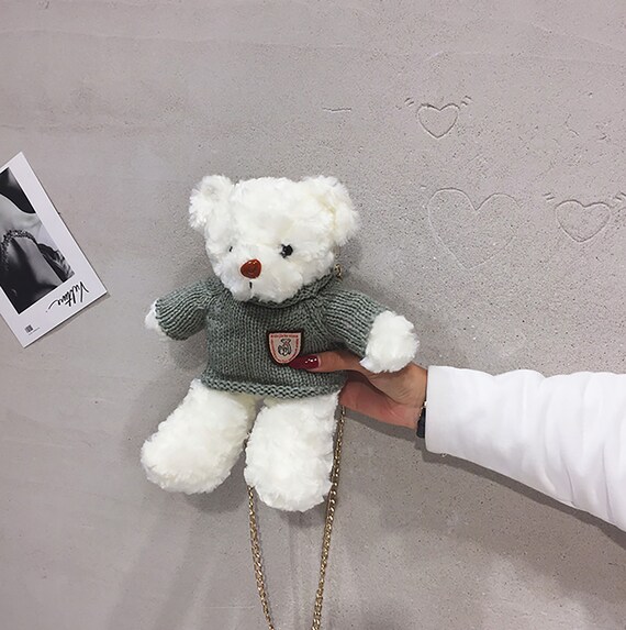 Bolso de peluche bolsos cruzados para mujer bolso cruzado con