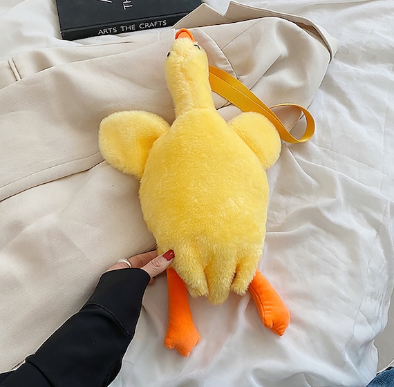 Plush Duck Shaped Shoulder Bag