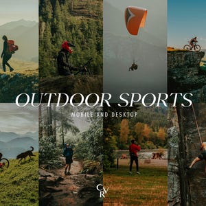 15 Outdoor Sports Lightroom Presets. Desktop i Mobile. 15 różnych presetów, Góra, Przygoda, Podróże, Filtr do fotografii