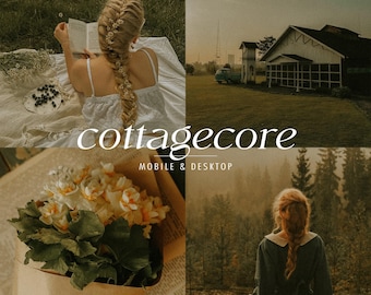 25 Cottage Lightroom Presets. Desktop And Mobile. 25 Different Presets. Warm, Brown, Moody, Retro, Vintage, Farm, Outdoor Presets