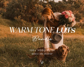 200+ WARM LUTS Video Filter - Mobile and Desktop Compatible - Color Grading Video Editing Bundle for Instagram - Best Deal - Moody, Rustic