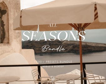 1700+ ALL SEASONS Bundle Presets - Mobile and Desktop - Lightroom Preset Bundle - Mediterranean, Summer Filter